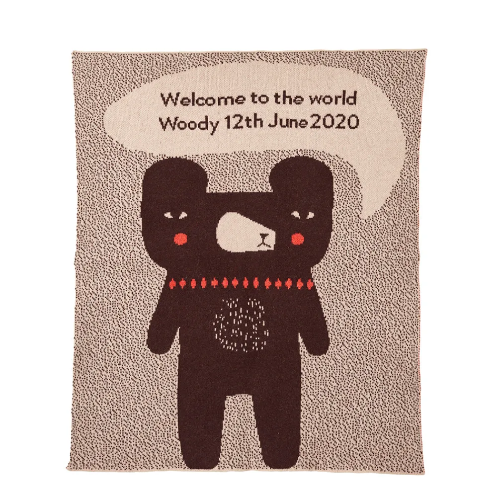 New Bespoke Welcome Baby Blanket Bespoke Blankets | Baby Blankets