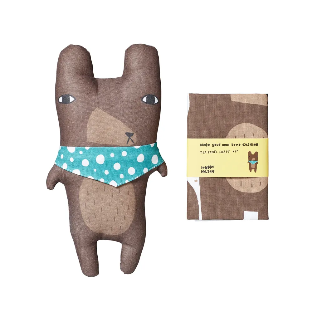 Hot Make Your Own Bear Tea Towel Craft Kit Make Your Own Kits | Kitchen Textiles
